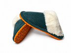 Fur Lined Slippers - Teal